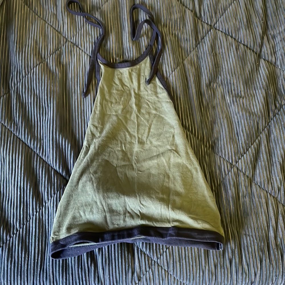 Blue and green tank top